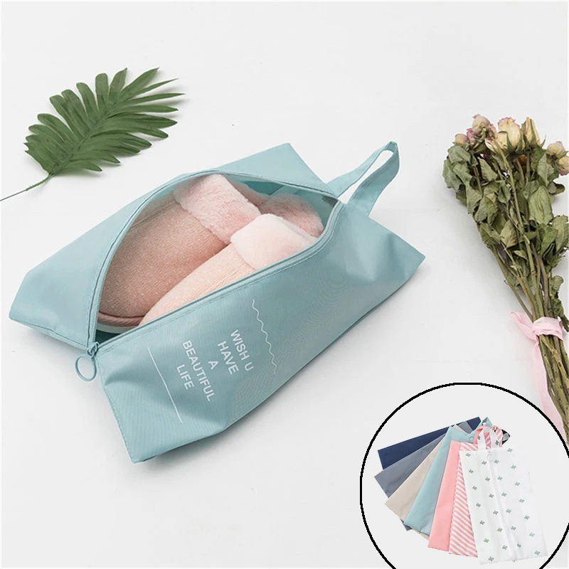 Travel Zipper Storage Shoes Bag Dust-proof High-capacity Portable Single-layer Sundries Bag Bra Storage Multi-purpose