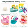 Children Doctor Toys Set Doctor Pretend Play Kit Set Game for Girls Boys Dentist Check Teeth Model Set Kids Educational Toy Gift 3