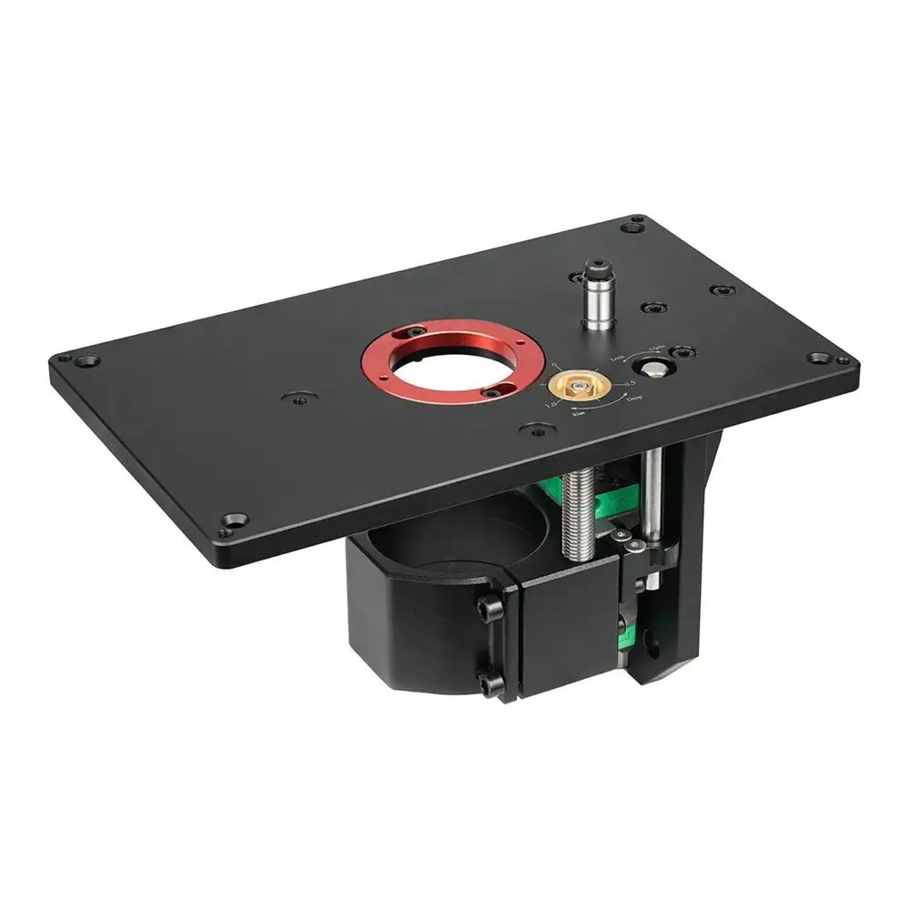 

Подъемник маршрутизатора для двигателей диаметром 65 мм + пластина для деревообрабатывающего фрезерного стола, вставная пластина, подъемное основание, деревообрабатывающий фрезерный станок, рабочие скамейки, инструменты