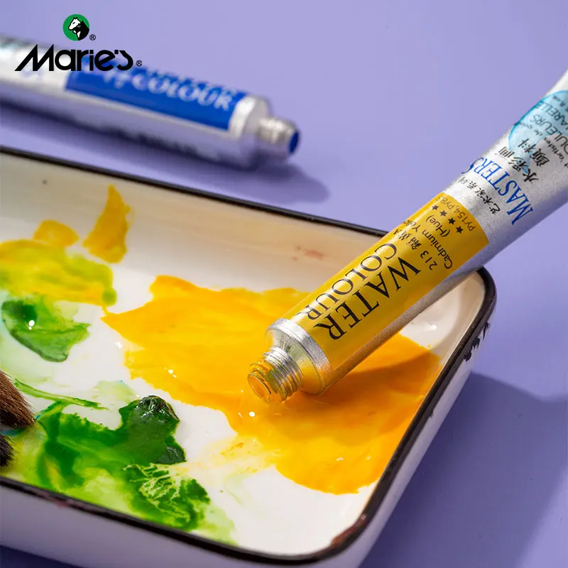Marie’s Masters Water Color 9ml Tube For Concentrated Color, Pure Pigments, High Lightfastness Ratings Craft Paint for Artists 4