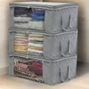 1pcs Non Woven Fabric Folding Clothes Storage Bag Clothes Collecting Case Toys Quilt Blanket Storage Organizer for Home 3