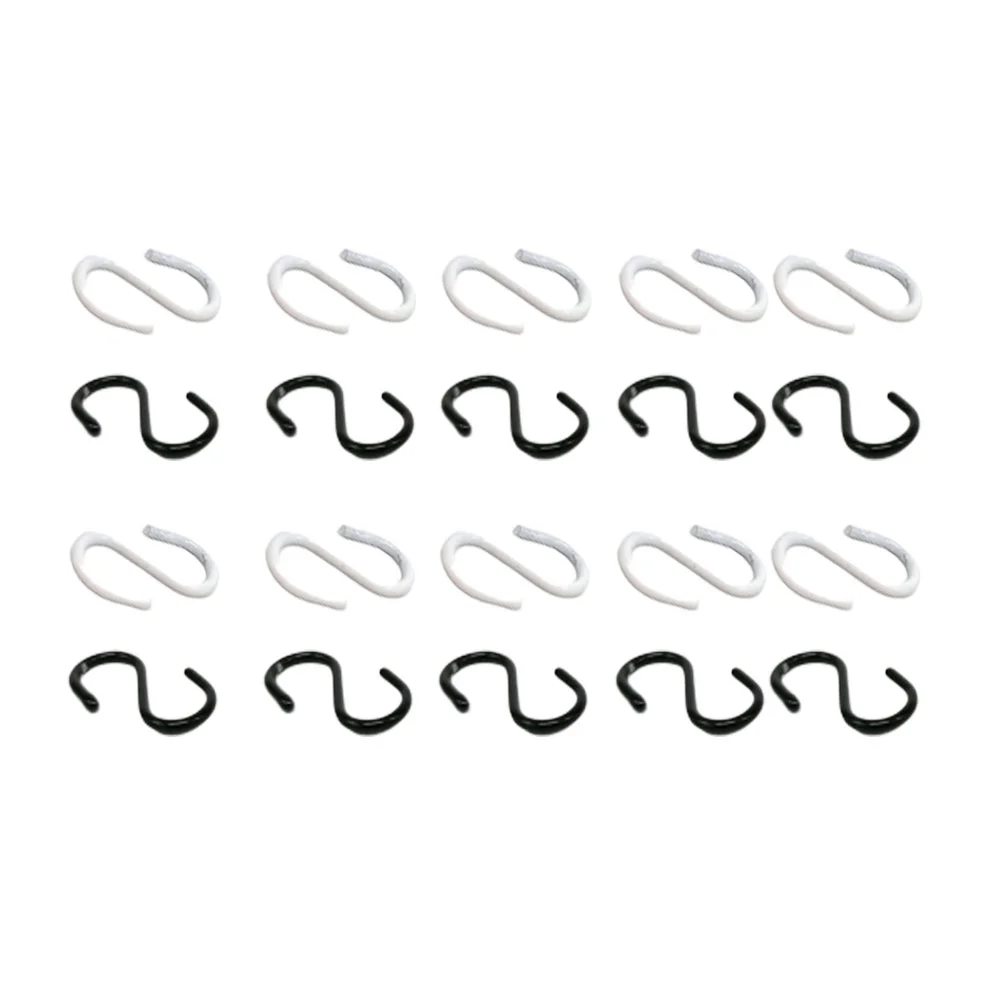 

20Pcs Shape Hook Alloy Hanging Hook Small Portable Hanger Ornament for House Layout Props Supplies