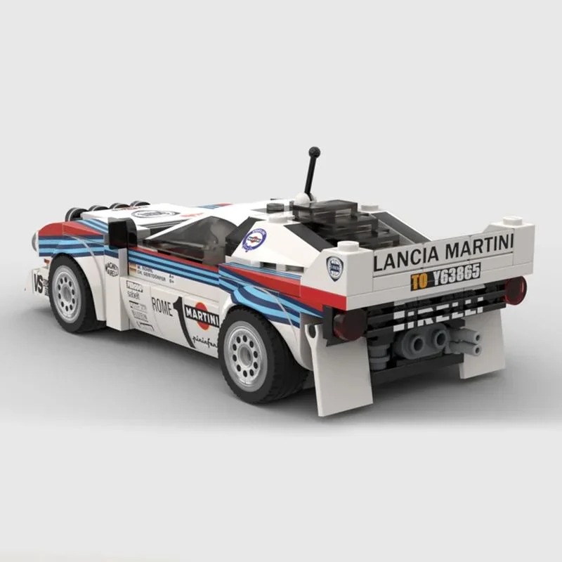 Building Block Toys of MOC, Lancia Rally 037 Martini Racing Winner