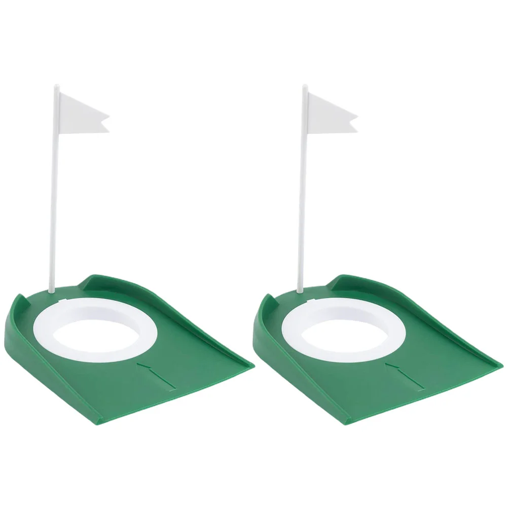 

2 Pcs Golf Putter Putting Disc Balls Practice Cup Plastic Golfs Training Aid