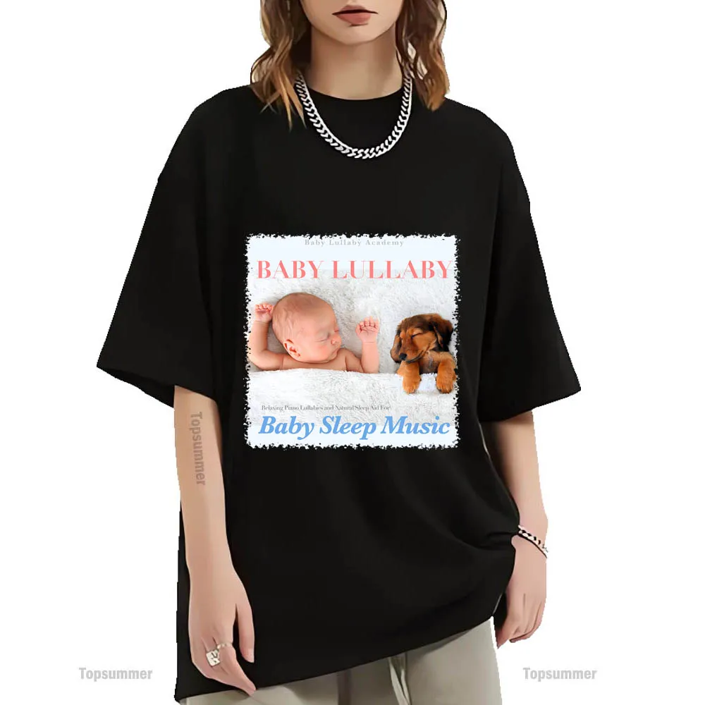 

Baby Lullaby Academy Baby Lullaby Album Tour T Shirt Women'S Trendy Streetwear Black T-Shirt Men Harajuku Short Sleeve T-Shirts