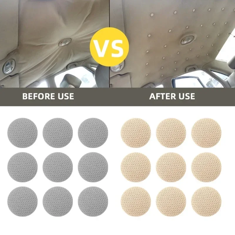 Car Fastener Clips 30/60Pcs Car Interior Roof Buckles Headliner Ceiling Cloth Fixing Screw Care Fabric Buckle Rivets Retainer Cap Repair Automotive