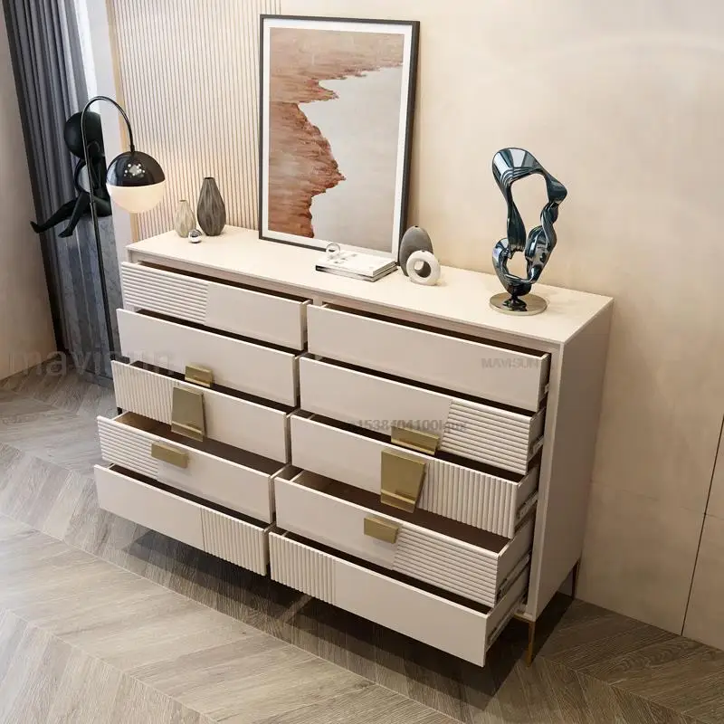 Chest Of Drawers Italian Designed Modern Minimalist Living Room Multi-Drawer Storage Cabinet Luxury House Furniture