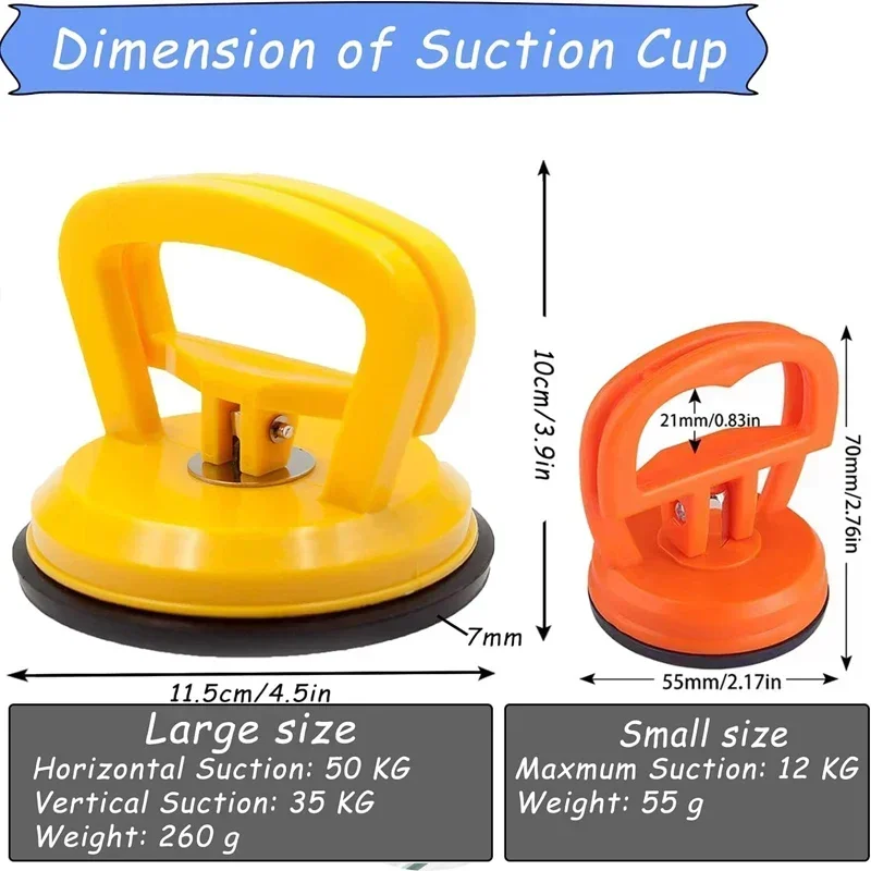 Car Dent Puller High Grip Power Auto Body Dent Repair Suction Cup Portable Heavy Duty Glass Home Tile Moving Auxiliary Tools