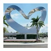 Wholesale contemporary red heart sculpture mall stainless steel 6