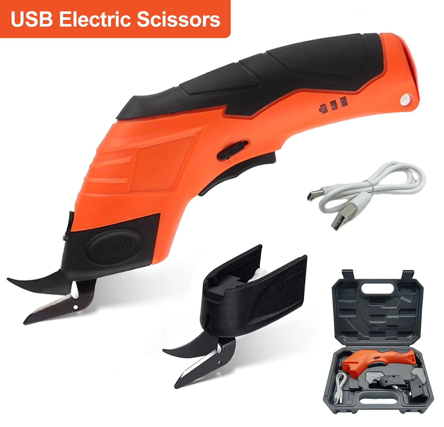 New Upgrade Electric Scissors Fabric Cutting Machine Usb Lithium