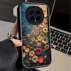 Floral Print Shockproof Silicone Protective Case for HONOR Magic8 Lite (HFTYJTHUA006)