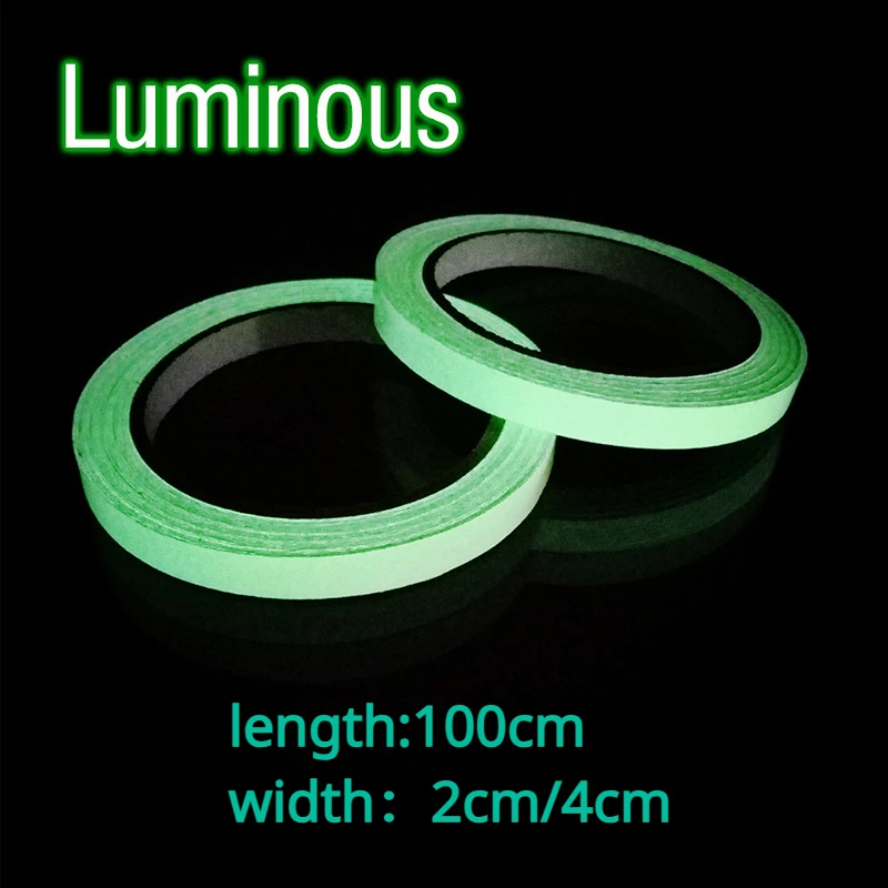 1 PCS Super Bright Fishing Rod Luminescent Tape, Continuous Glowing Indicators Stickers for Night Fishing Tools