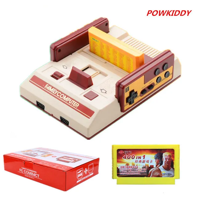 Mini TV Game Console 8 Bit Retro Video Game Console +500 IN 1 Game Card with Dual Controllers For FC NES Handheld Game Player 