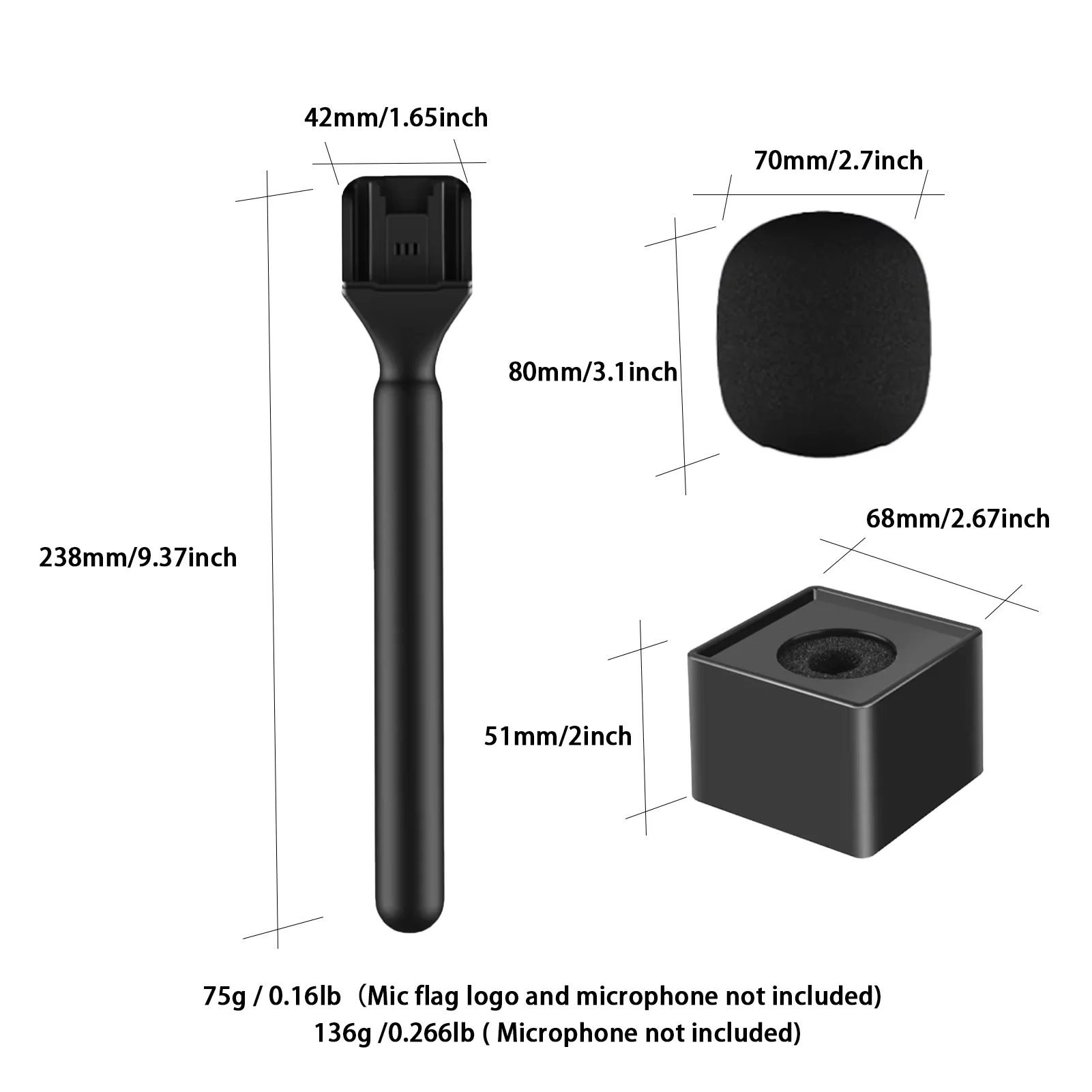 عصا ميكروفون Lavalier اللاسلكية المحمولة لـ DJI Ro...