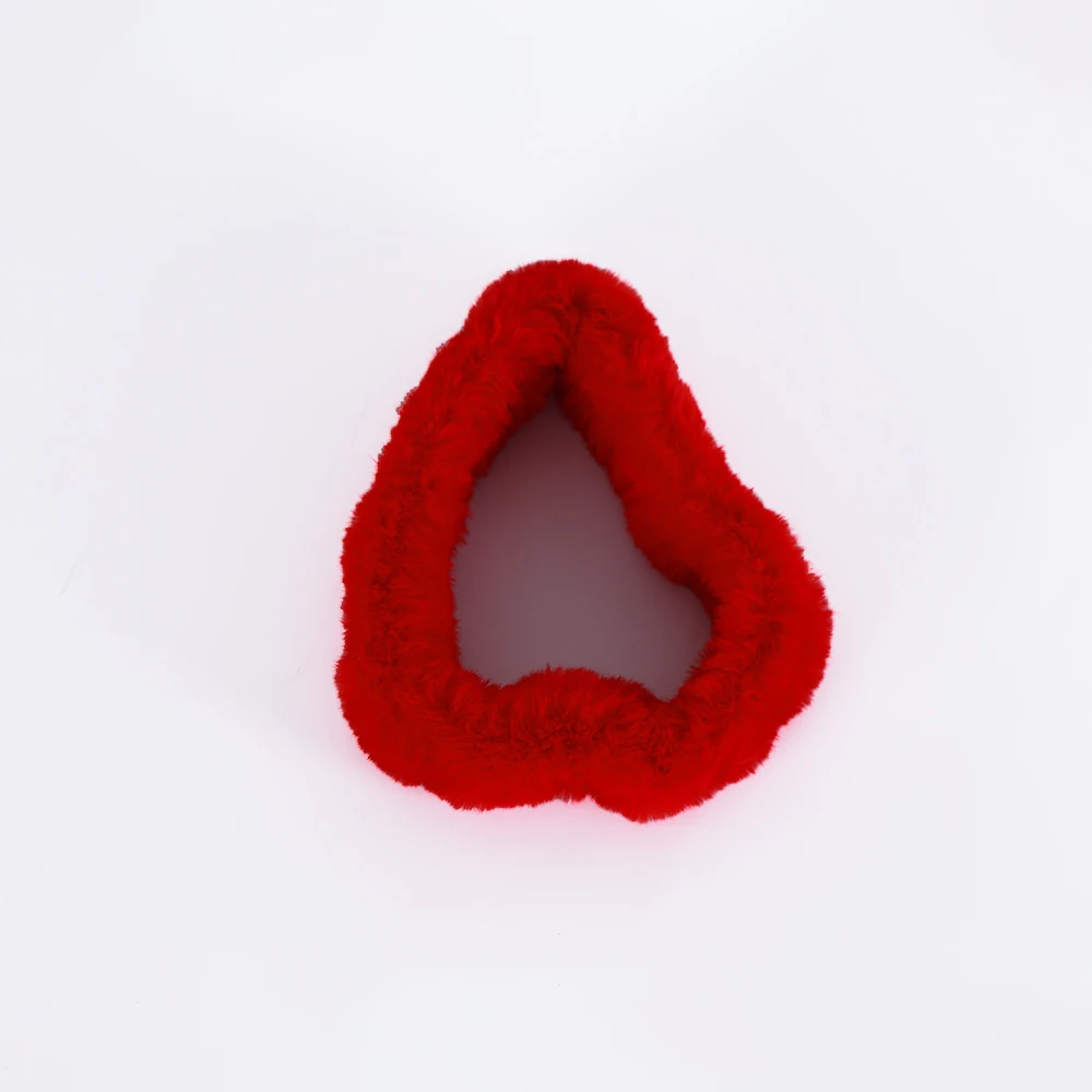 1pcs Car Rearview Mirror Cover Ladies Plush Cute Reversing Mirror Car Interior Decoration Cover