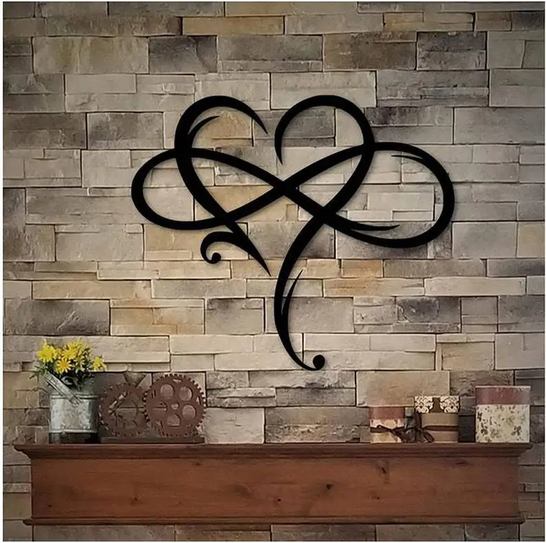

Eternal love Infinity heart infinite heart home decoration metal wall art