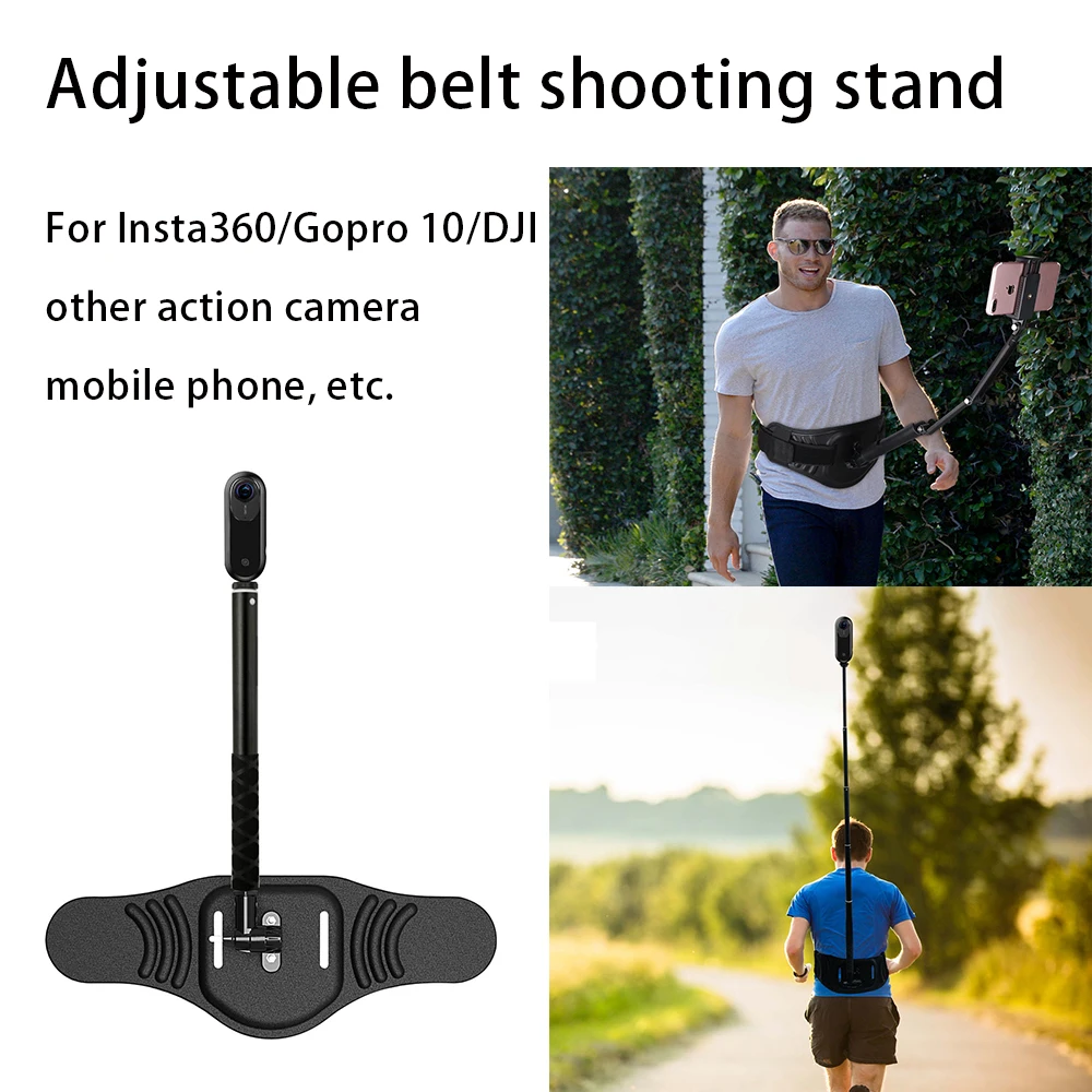For Insta360 ONE RS/Gopro/DJI Action Camera Stand Adjustable Waist Belt