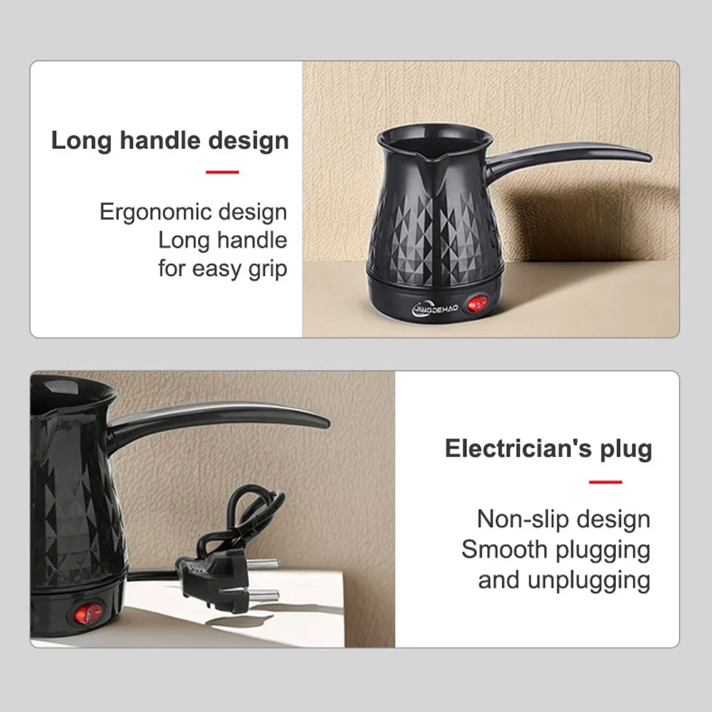 220V Mini Electric Turkish Coffee Pot One-person Espresso Kettle Home Heat Milk Tea Moka Pot Barista Coffee Accessories 2