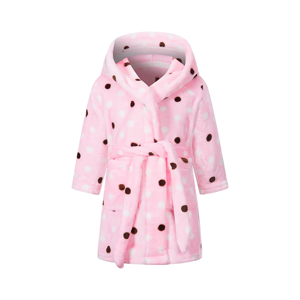 Kids Bathrobe Child 2-12Years For Boy Girl Four Seasons Sleepwear
