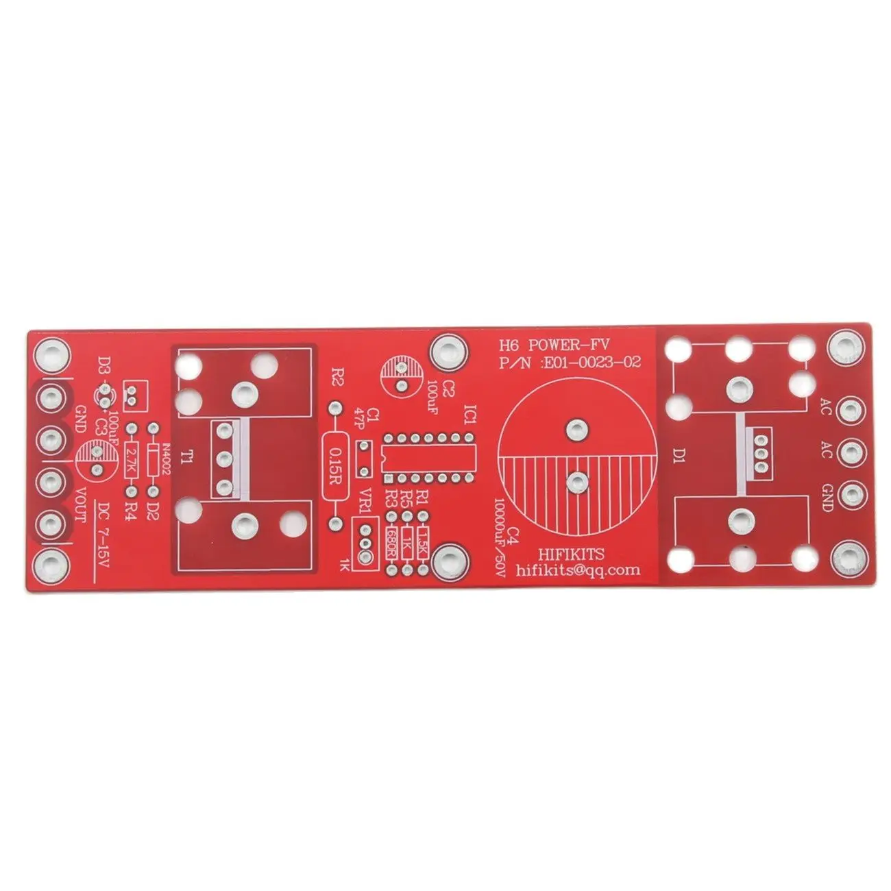 

H6 Filament Filter Stabilized Power Supply Board PCB DC6.3V to DC12.6V Adjustable For DIY Tube Preamp M3/L3 Phono Amp