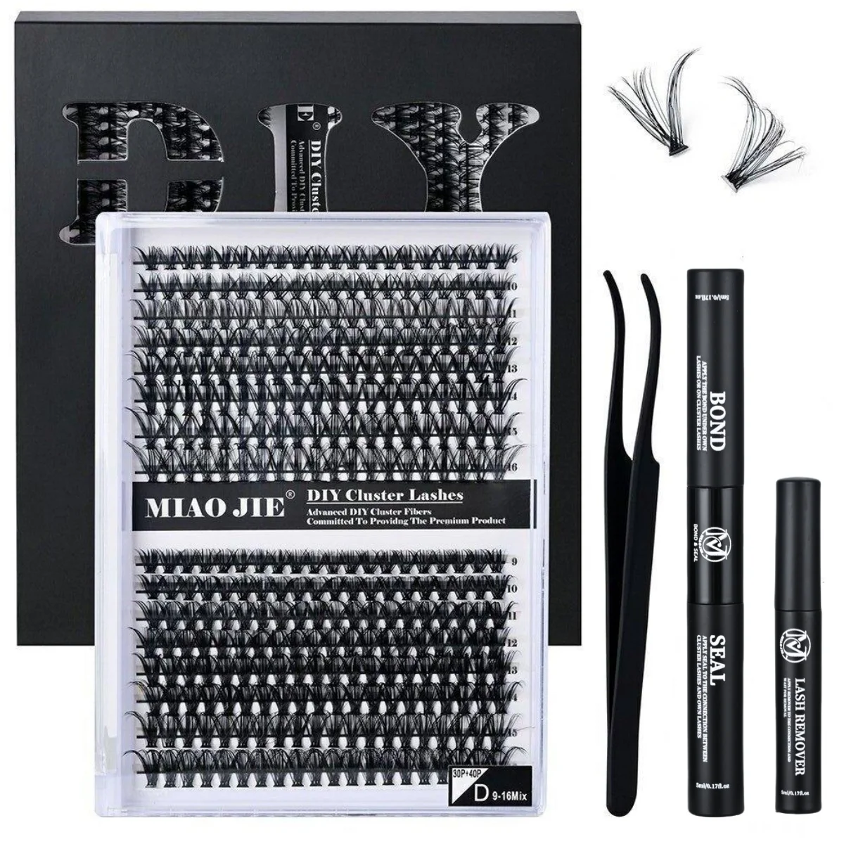Fake eyelashes 320PCS DIY mix clusters 30D/40D with applicator tools