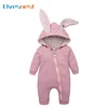 Cartoon Baby Girl Clothes for Winter Cotton Long Sleeve Hooded Zipper Newborn Baby Clothes Solid Infant Clothing 3-18 Months