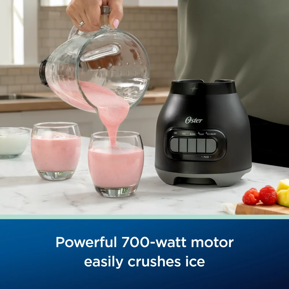 Oster 6-Cup Blender Easy-to-Clean Smoothie Blender in Black smoothie cup  juicer - AliExpress