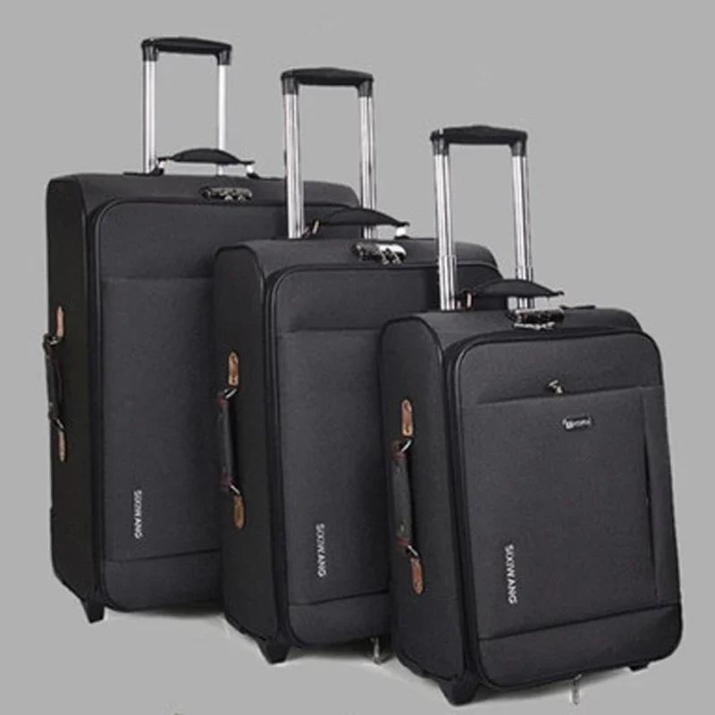 NewstudentsTravelLuggageOxfordsuitcaseMenhighqualityRollingluggageOnWheelsWomen