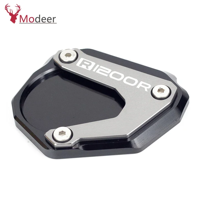 Side Stand Enlarger Extension Plate Foot Support Pad For BMW R1200R 2006-2014