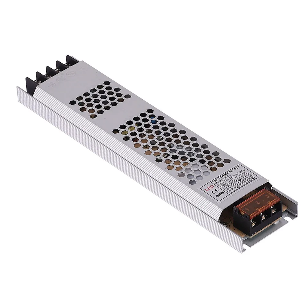 12V 24V Fonte de Alimentação 60-200W LED