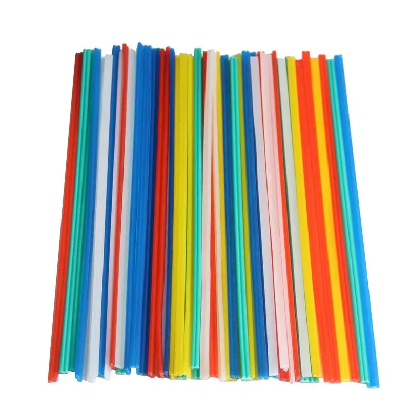 

Welding Kit Bumpers Repair PP PVC ABS Welding Rods 50PCS 5 Types Color Welder Rod Strips For Kayak Bumper Repair Solder Rods