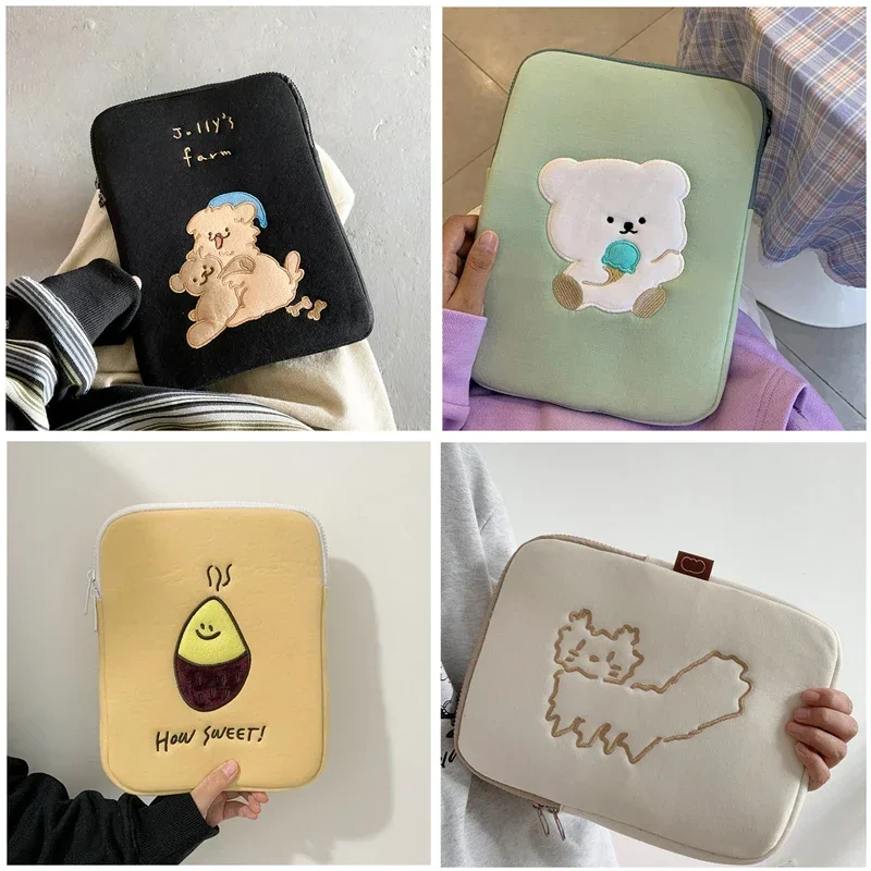 

Ins Cute Laptop Carrying Bag Sleeve Case for Ipad Mac Book Asus Cover Computer Notebook Bag 11 12 13 13.3 14 15.6 Inch for Women