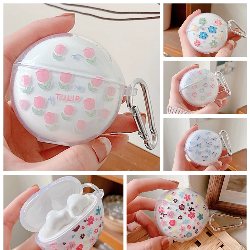 

For OPPO ENCO air 2i /buds 2 Case air2 / air2PRO Colorful flower tulip Protect Silicone Earphone Cover for oppo enco air 2 cover