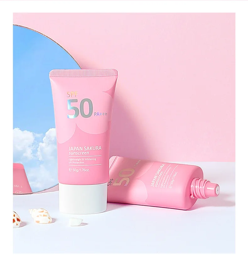 Aufhellender Sonnenschutz für Gesicht und Körper, Hautschutz, Anti-Aging, Talgkontrolle, feuchtigkeitsspendend, ggf. F 50_voghion.com