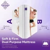 Lavender Soft & Firm Double Sided Flippable Mattress 12 Inch Mattress,Gel Infused Memory Foam Mattress,Bamboo Charcoal 2