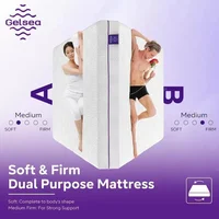 Lavender Soft & Firm Double Sided Flippable Mattress 12 Inch Mattress,Gel Infused Memory Foam Mattress,Bamboo Charcoal 2