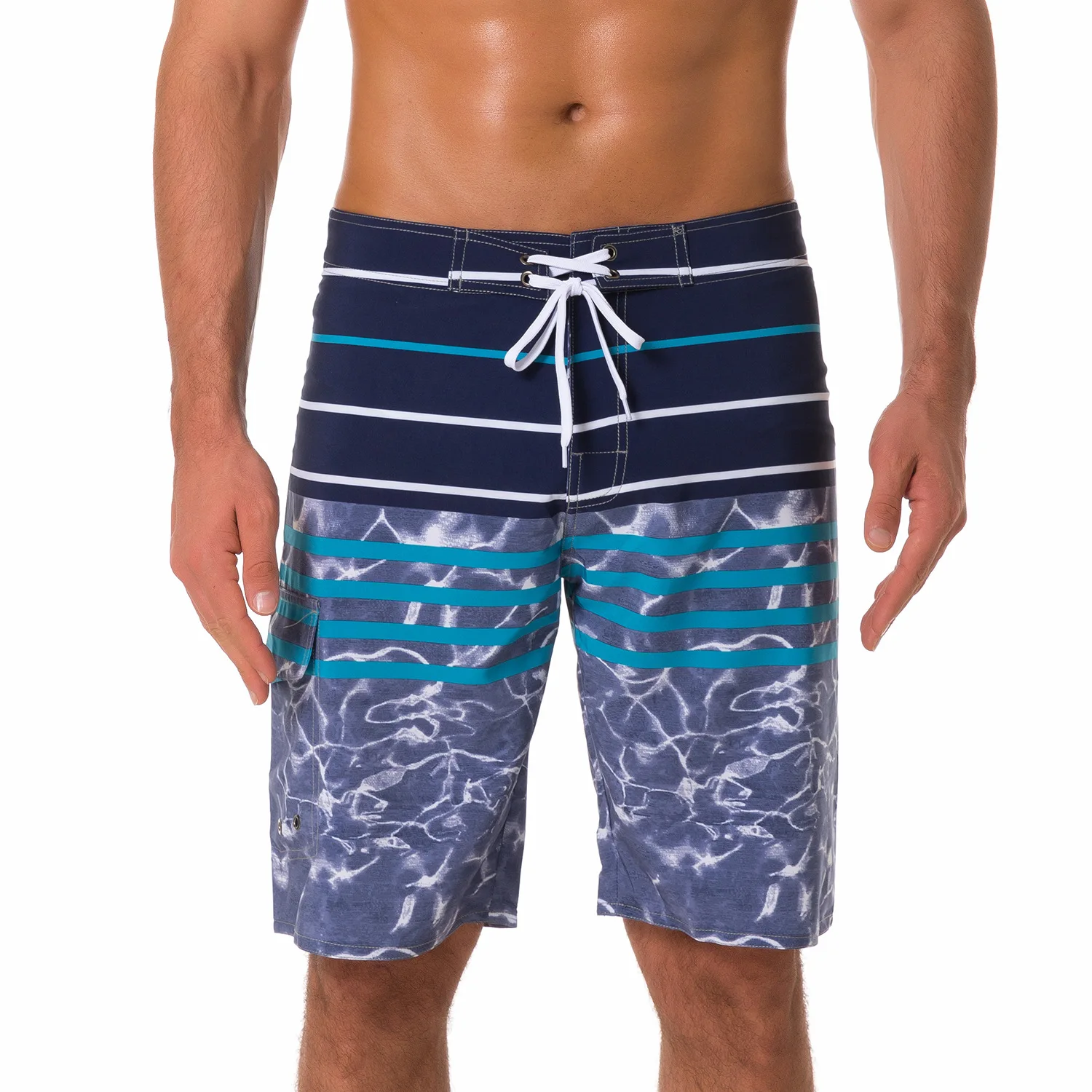 

Surf Men's Beach Pants Shorts Breathable Striped Water Repellent Sweatpants