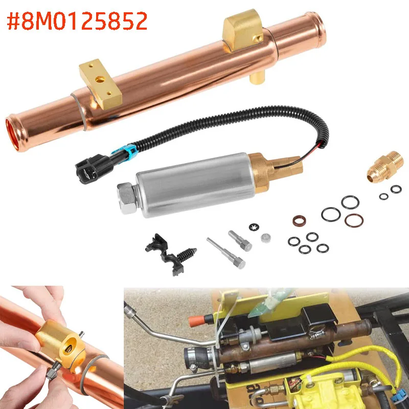 

Marine Fuel Pump & Cooler Kit Compatible with V-6 & V-8 Mercruiser Efi Engines, Replacement 8M0125852,861156A03