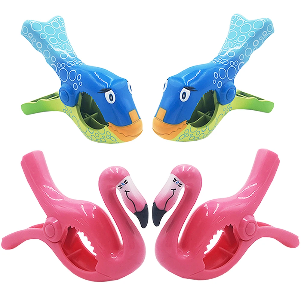 1 Pcs Plastic Beach Towel Clips For Beach Pool Chairs Cruise Ship Lounge Large Cute Clothespins Holder Pegs Clamps 6