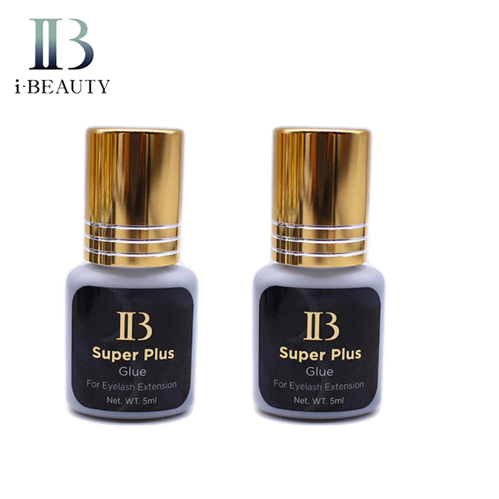 Eyelash Glue 2 Bottles I Beauty Super Plus Glue 1s Drying Adhesive Eyelash Extensive Super Bonder Korea Liquid Clear Health Makeup
