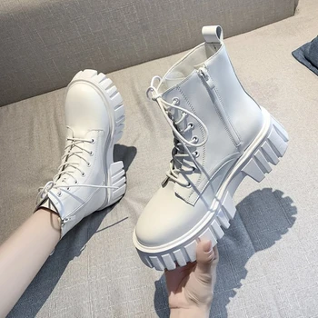 2024 New Women Leather Face Boots Outdoor nonslip walking shoe Fashion comfort soft soled boots casual female shoes Mujer