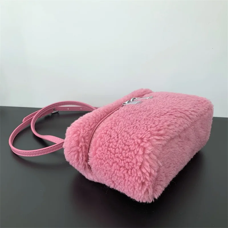 Bolso de diseñador de marca de lujo para mujer, moderno bolso de hombro de piel sintética para invierno, bolso cruzado de festival de moda Y2k para chicas