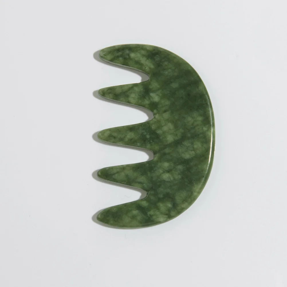 Scalp Massager Creative Wide Tooth Comb Handheld Comb Jade Massaging body acupoint massager creative massage comb
