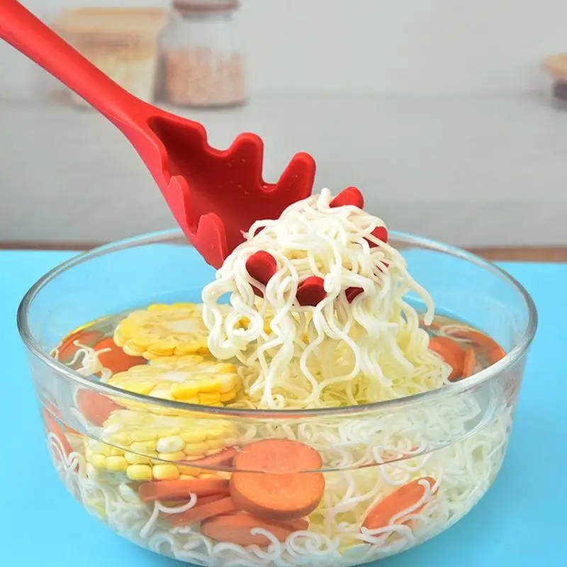 1Pc Silicone Pasta Noodle Spoon Pasta Scoop Colander Noodle