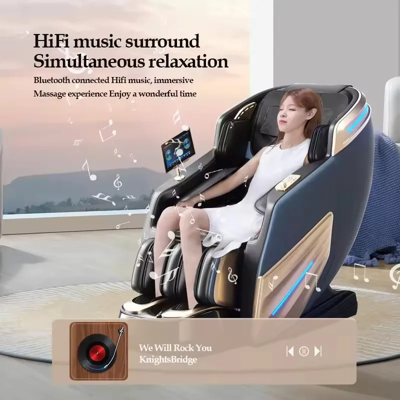 2024 Best Electric Full Body Luxury High-End Electric 4D Massage Chair 3D Zero Gravity Full Body Stretching Massage Chair 5