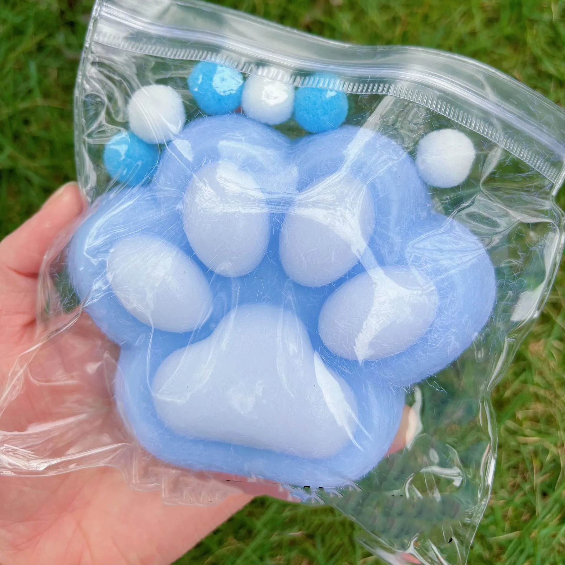 Large Soft Plush Cute Cat Paws Squeeze Toy Squish Big Antistress Foot Girls Kid Gifts Squishy Toy Antistress Toys For Adults 2