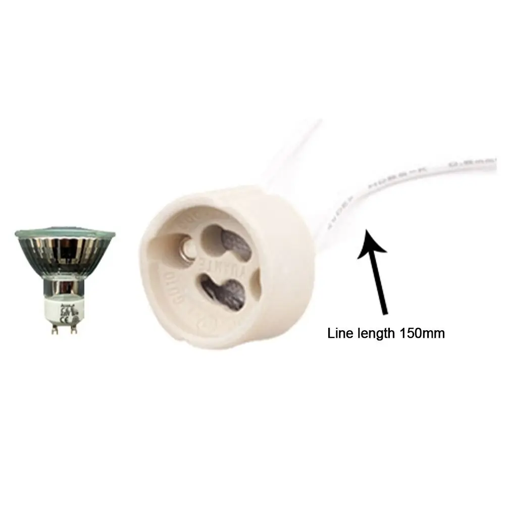 Ceramic G4 G5.3 G9 Lamp Socket Holder for Halogen LED Lights