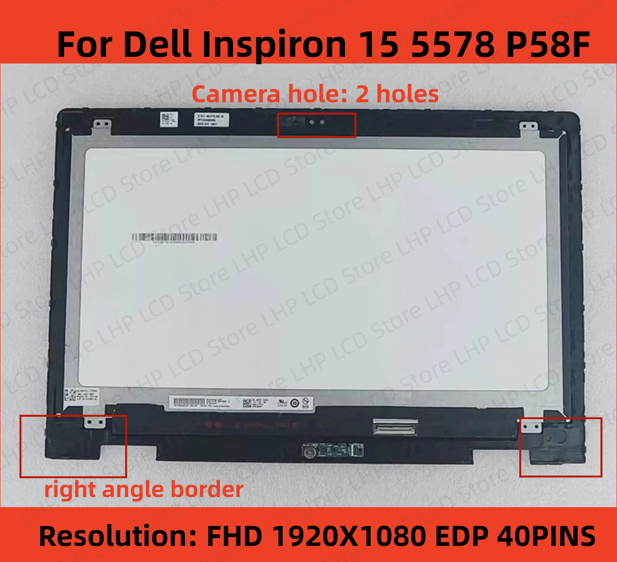 Pantalla LCD de ordenador portátil para Dell Inspiron 15 5578, modelo