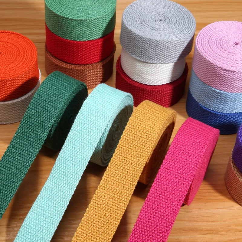 Canvas Ribbon Belt 5 meters 25mm Bag Webbing Nylon Webbing Knapsack Strapping Sewing Bag Belt Accessories