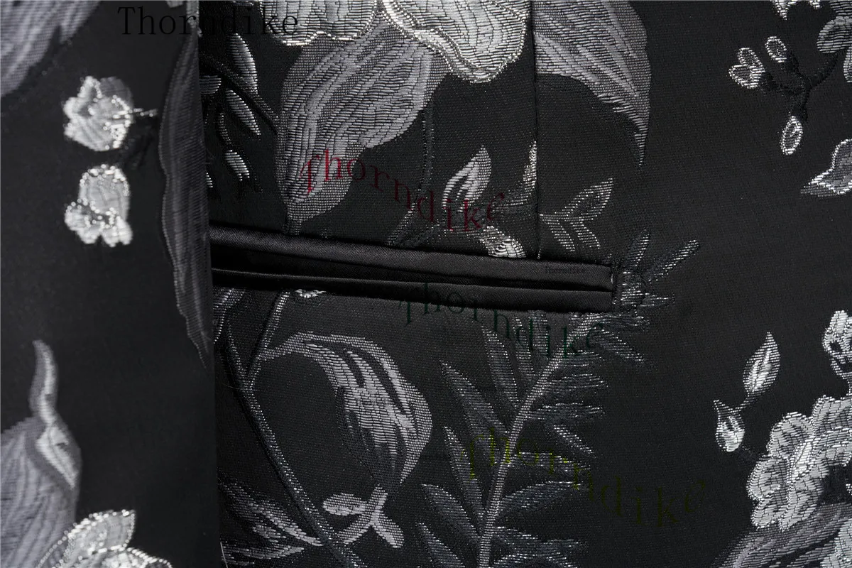 Thorndike Suit Coat Pants Vest 3 Pcs / Fashion Men's Casual Boutique Business Wedding Groom Dress Blazers Jacket Trousers